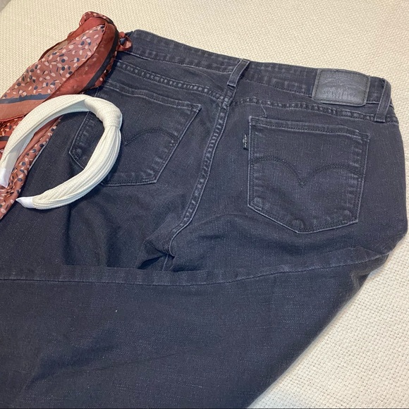 Levi’s 711 Skinny size 27 denim jeans in faded black - Picture 1 of 7